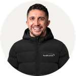 Total Branded Managing Director Kyle wearing the Nepal Insulated Parka
