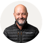 Total Branded employee Nathan wearing the Scotia Lightweight Down Jacket