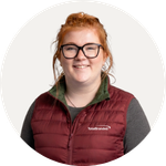 Total Branded employee Phoebe wearing the Oslo Insulated Bodywarmer