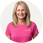 Total Branded employee Jill wearing the Imola 135 g/m² Short Sleeve Sports T-Shirt