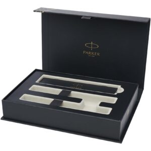 Parker IM Essentials rollerball and ballpoint pen set – black