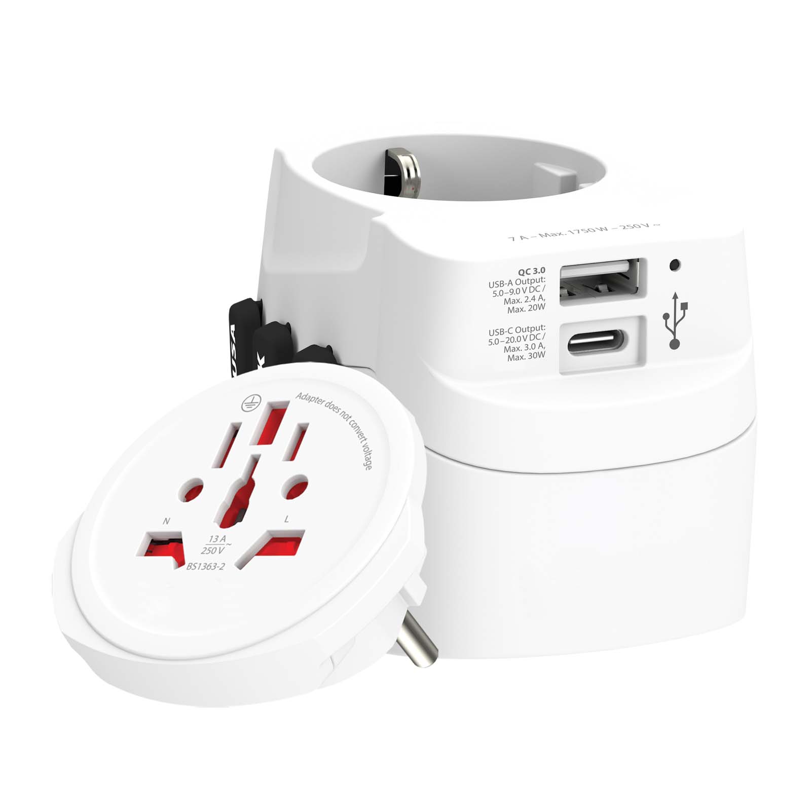 SKROSS® PRO Light USB AC30PD world adapter