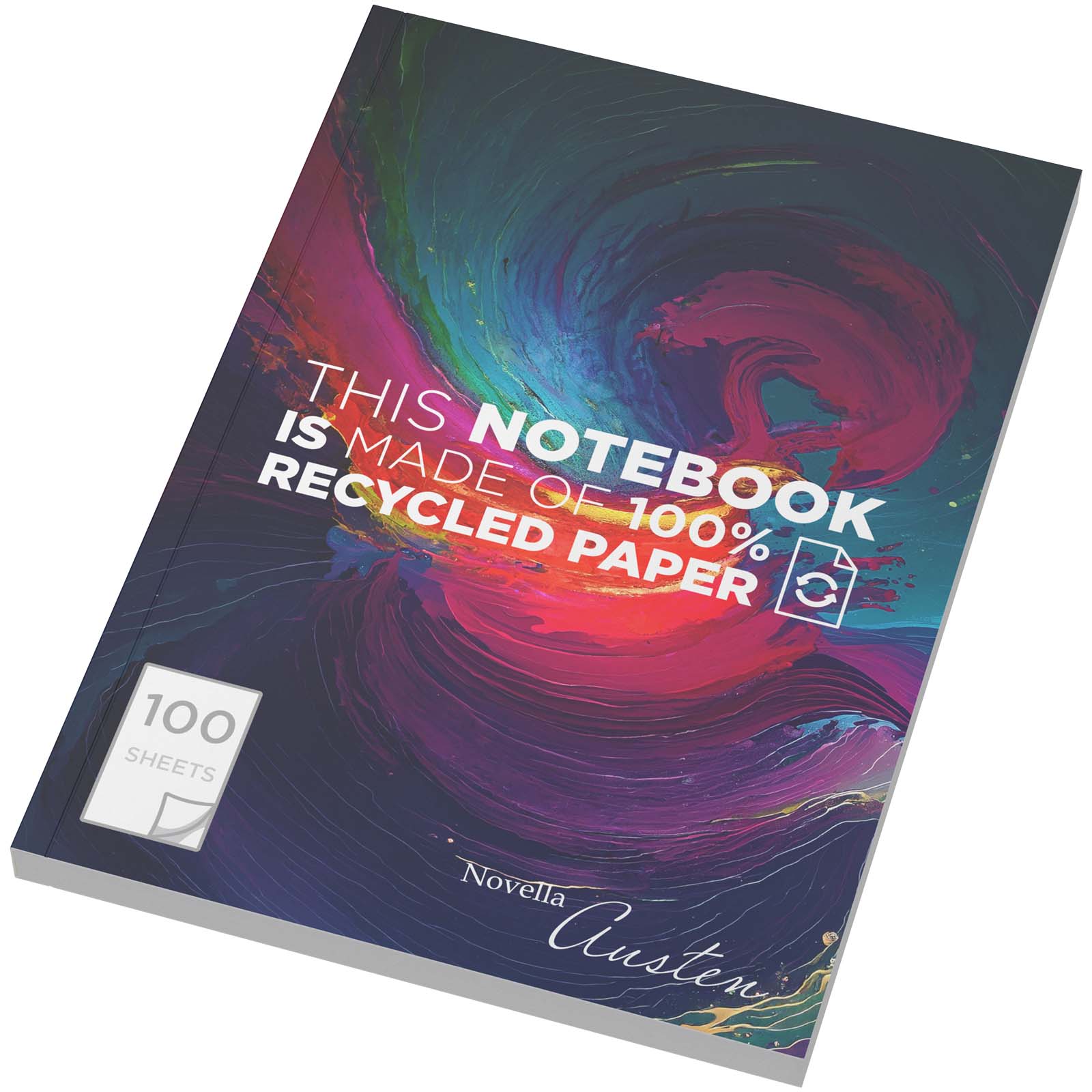 Novella Austen A5 recycled soft cover notebook – 100 lined sheets
